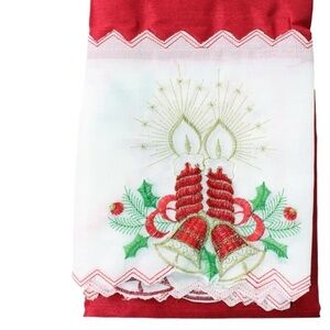 Royal Bell 3PC Christmas Kitchen Curtain Set